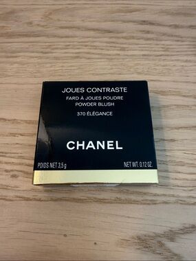 CHANEL Black and Gold Powder Blush Compact - Joues Contraste 370 New in box